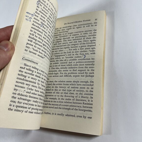 For a New Novel Essays on Fiction by Robbe Grillet 1965 Black Cat Paperback - Picture 8 of 8